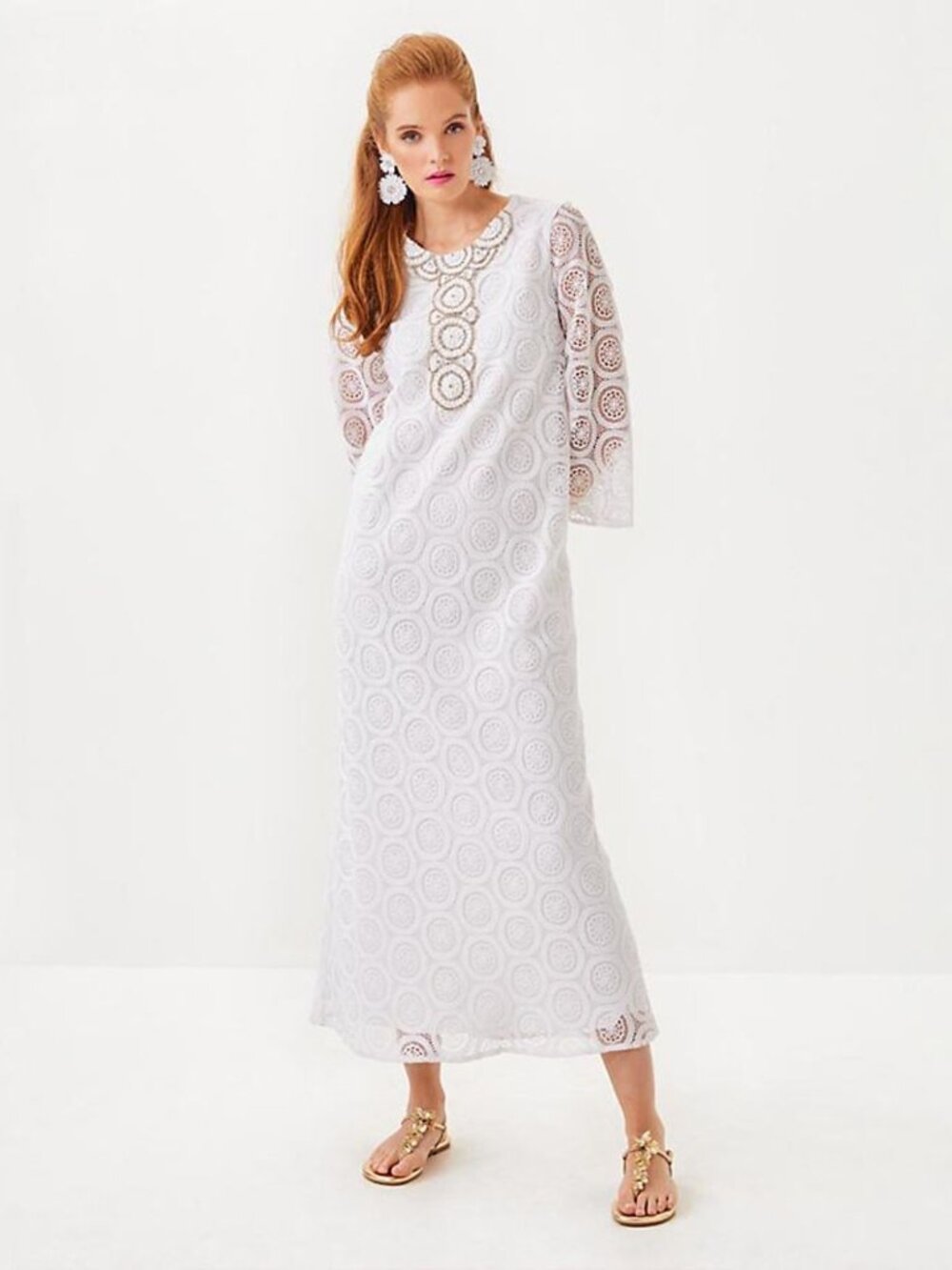 Lilly Pulitzer Burnett Beaded Lace Maxi Dress
